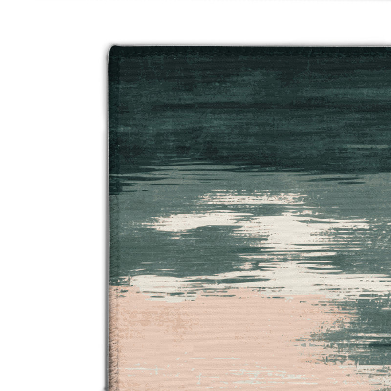 Watercolor Gray Indoor and Outdoor Area Rug, Rectangle 8' x 10'