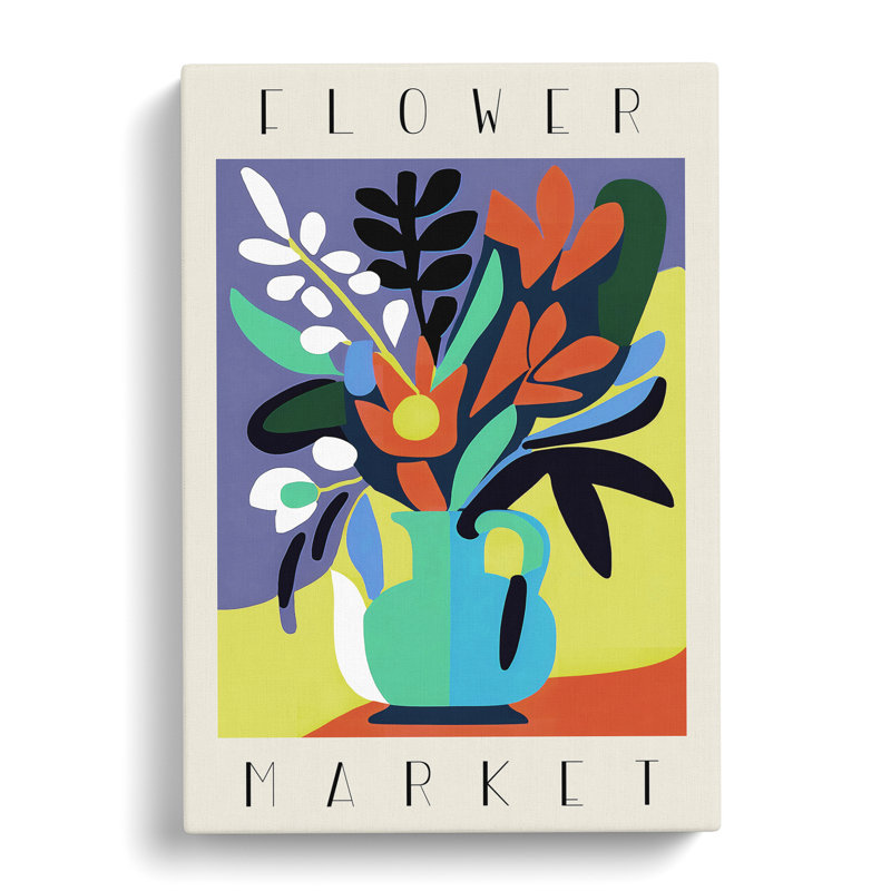 XMKTMKT-232 Flower Market Exhibition Advertisement No.2 - Wrapped Canvas