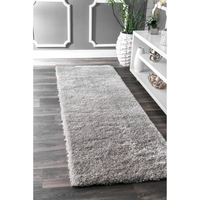 Solid Colour Shag Area Rug