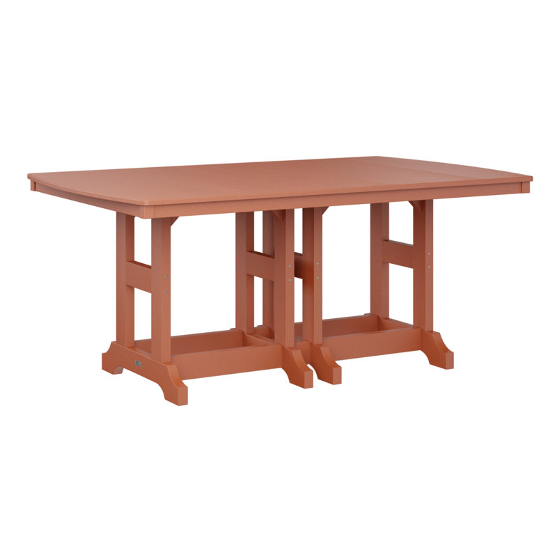 Table de bar rectangulaire Berlin Garden Garden Classic, H 39,5 po x l 72 po x P 44 po, Orange mangue
