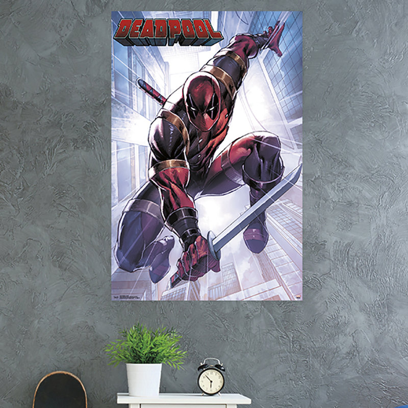 Impression sur papier deadpool-attack