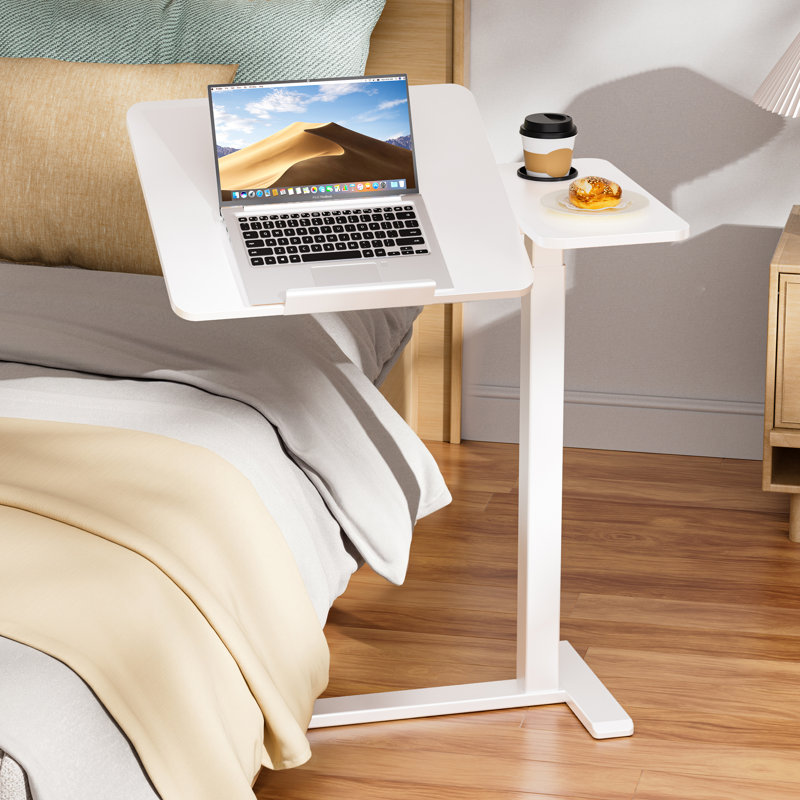 Table de chevet Bzium, Blanc / blanc