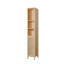 Armoire haute et mince en bambou naturel grande capacité