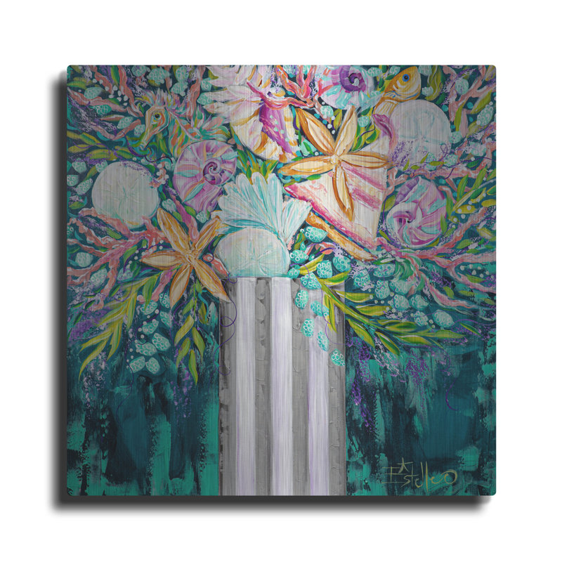 "Bouquet côtier" par Estelle Grengs, H 36 po x l 36 po