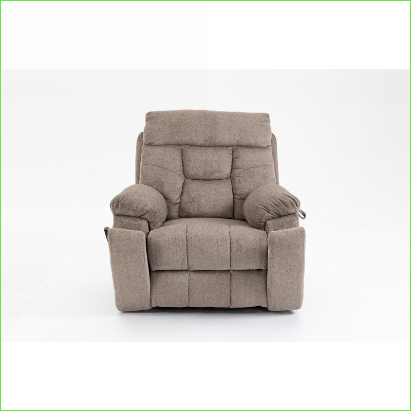 Lift Recliner Chair, Oversized Chenille with Massage &amp; Heating, 180° Recline, Dual OKIN Motors | Light Brown