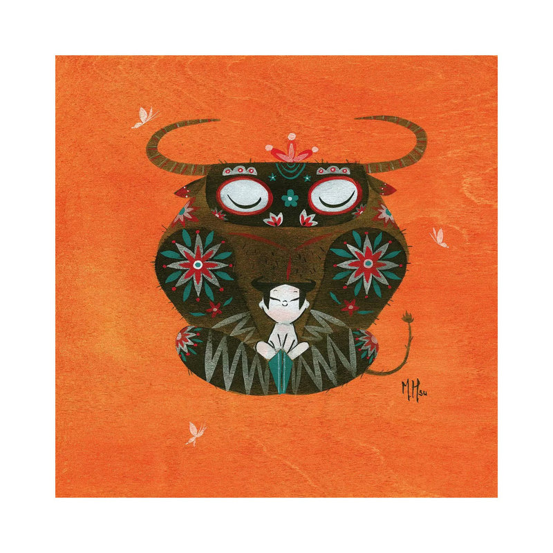 Minotaur by Martin Hsu - Wrapped Canvas Gallery-Wrapped Canvas Giclée, 45.72 cm H x 45.72 cm W x 3.175 cm D