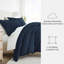 Ensemble de literie 8 pièces - Housse de couette unie, ensemble d'édredon et ensemble de draps à motifs-99311850-99311852