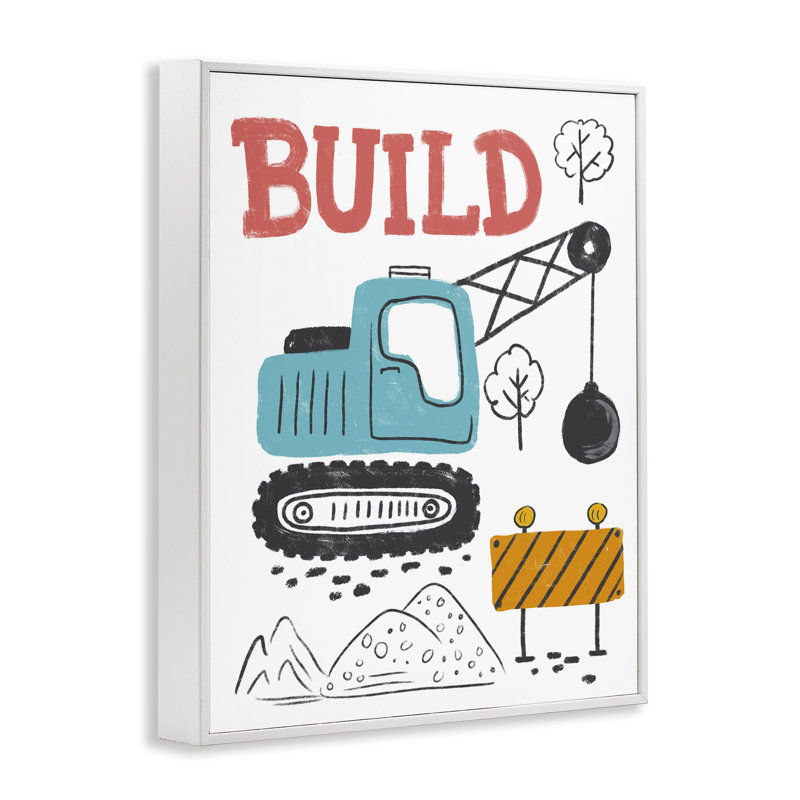 «Construction Build», estampe numérique encadrée par Diane Labombarbe, Estampe numérique encadrée blanc bord de mer