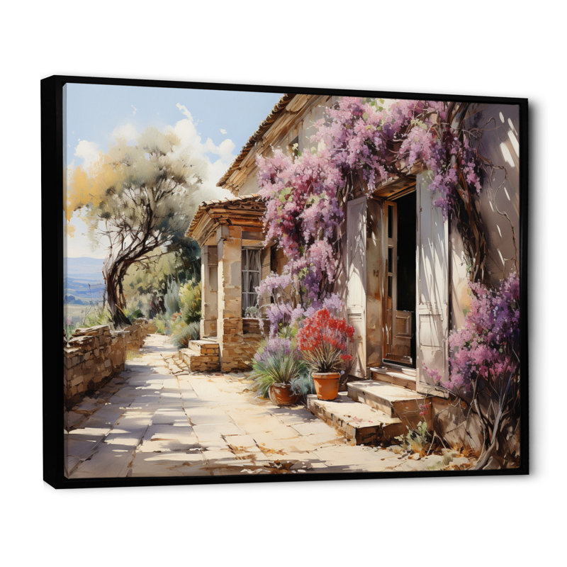 Marzavion, jardin des Aix français - reproduction d'art, H 12 po x l 20 po x P 1 po, Cadre flottant noir