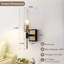 1-Light Wall Sconce With Clear Ribbed Glass