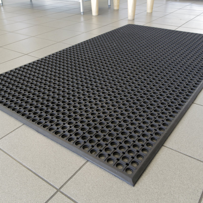 Tapis de cuisine Beeler Comfort, Noir, Rectangle l 31,5 po x L 47,25 po