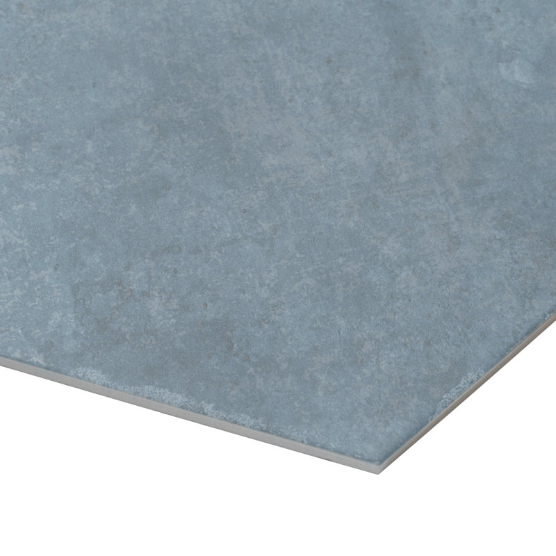 Zenith 9 X 11 In. Matte Porcelain Hexagon Wall And Floor Tile (8.07 Sq Ft/Case) - 16 Pack, Slate Blue