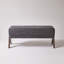 Banc en tissu de chenille décoratif moderne, banc d'entrée ergonomique rembourré avec pieds en bois massif, repose-pieds rembourré pour vestibule et chambre à coucher-63059226-63059204