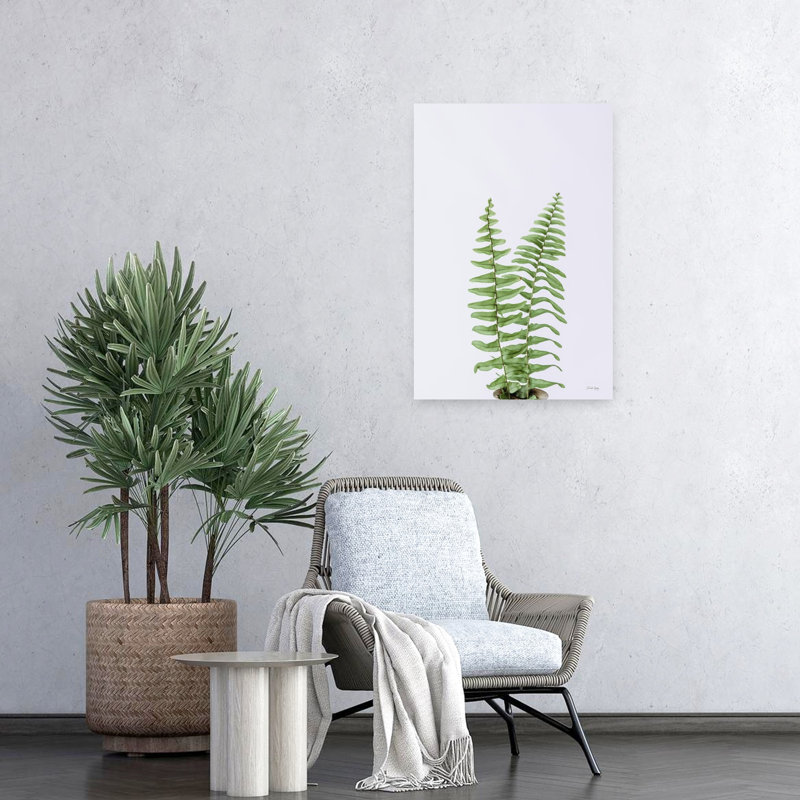 Art contemporain fougère bohème, H 24 po x l 16 po
