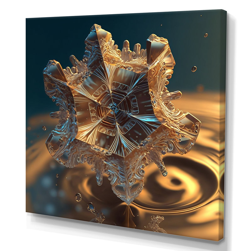 Delphinia - impression sur toile tendue, H 16 po x l 16 po x P 1 po