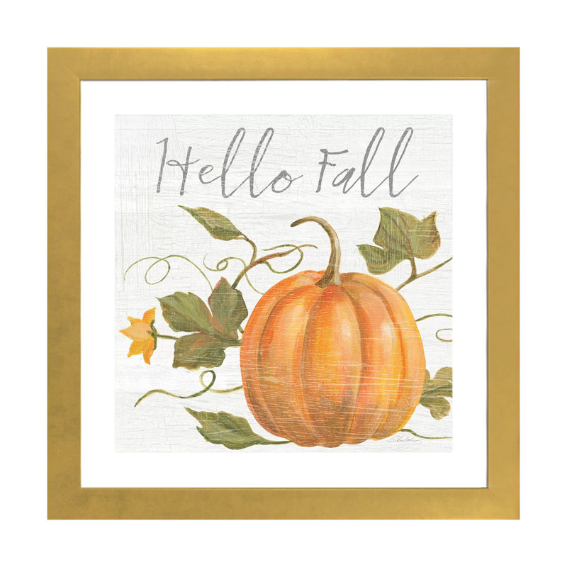 «Fall Splendor V» par Silvia Vassileva - impression d'art graphique, Gold Paper, Blanc, H 16 po x l 16 po x p 1 po