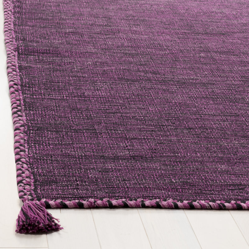 Amaral Hand Woven Cotton Oriental Rug, Rectangle 3' x 5'
