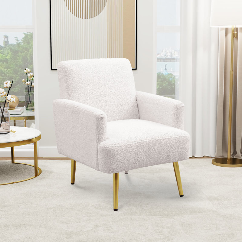 Fauteuil de 29,13 po de large Oressa, Peluche beige