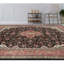 High-Quality Hand-Knotted Black And Rose Area Rug