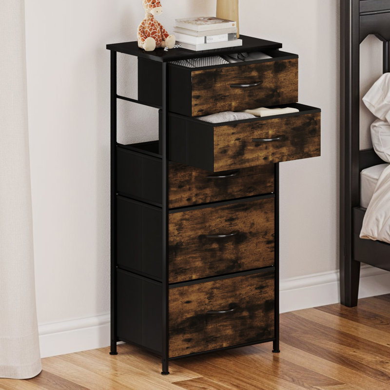 Altouise 45cm W 5 - Drawer Chest of Drawers