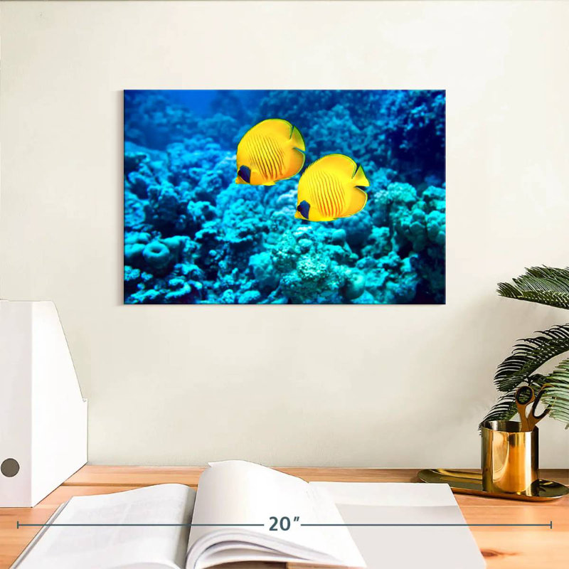 Brampt Underwater Butterflyfish Duo, 8" H x 12" W