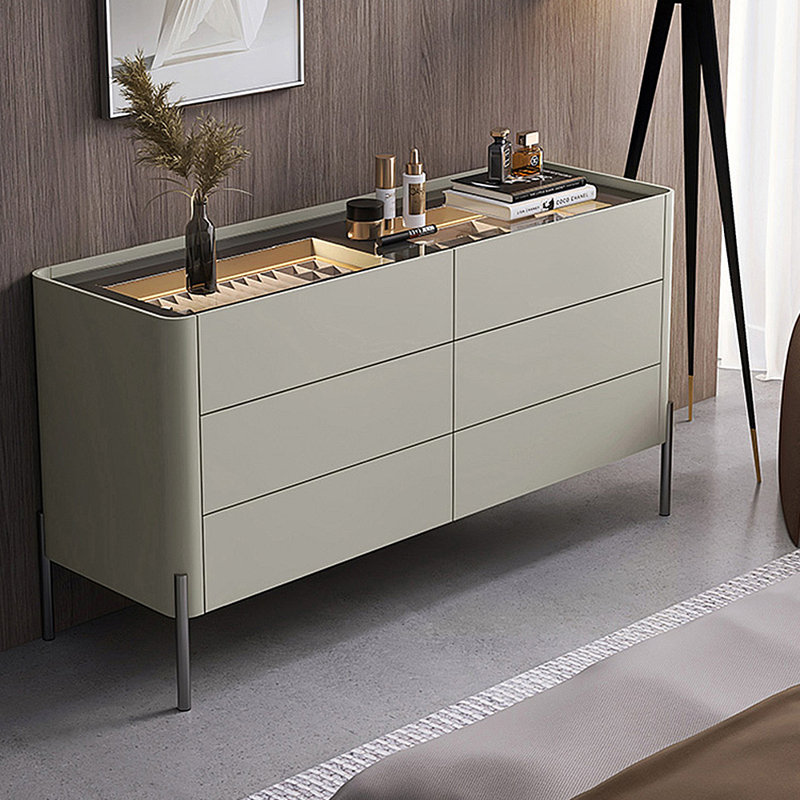 Comptoir à cosmétiques de luxe avec tiroir, Gris beige