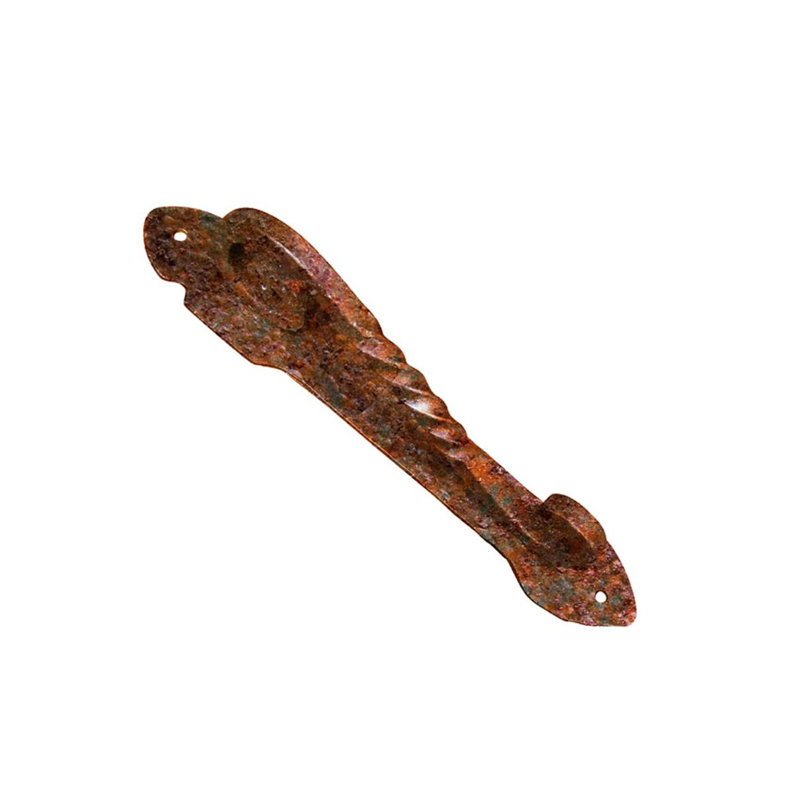 Poignée de porte en fer forgé à la main, Oxidized