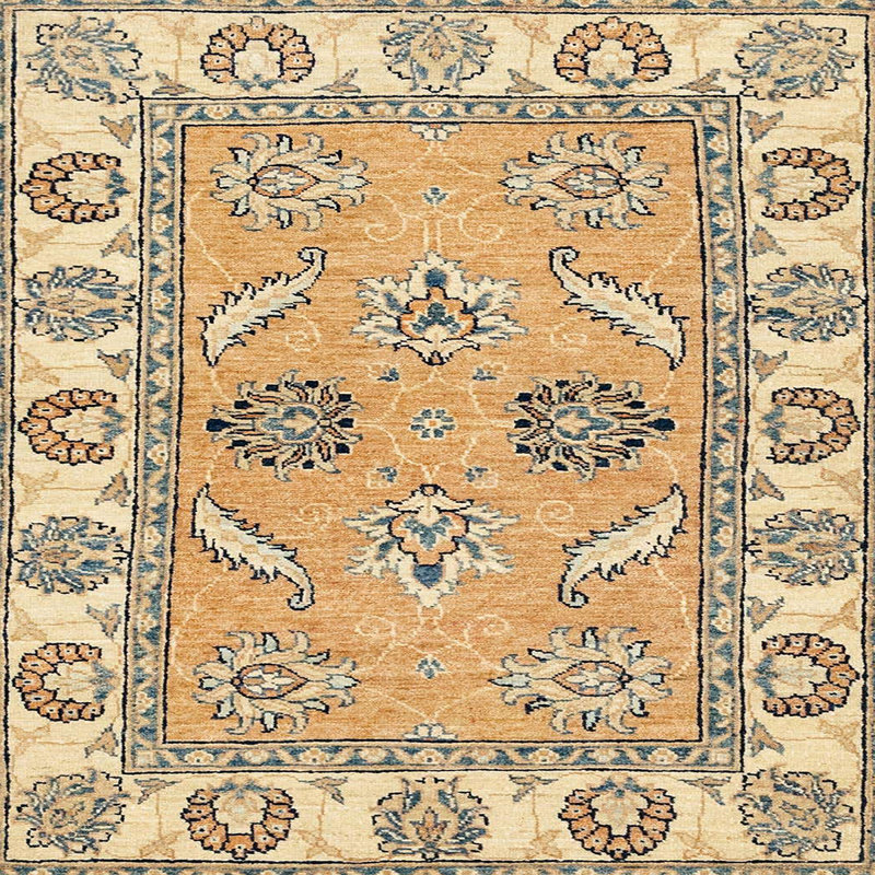 Abstract Indoor Rug, Square 3'