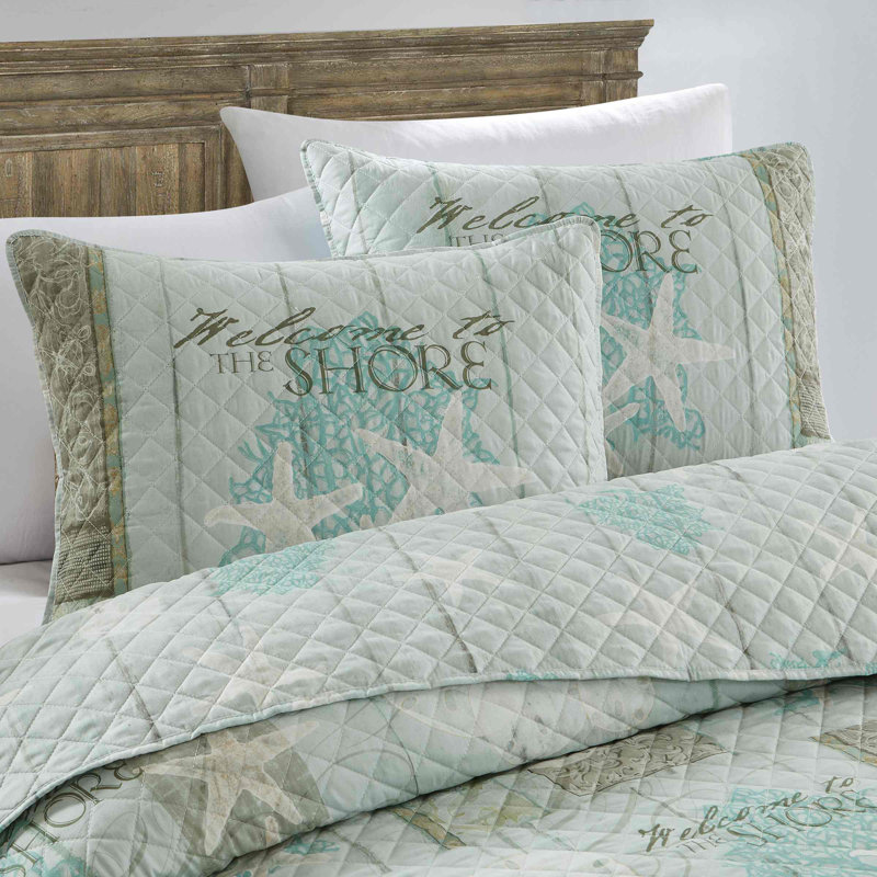 Avanti Linens Beachcomber Quilt Set, Twin