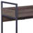 Walnut & Black Finish Serving Cart