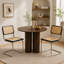 19.3" H Mid-Century Modern Cantilever Dining Chair with Cane Back and Seat, Metal Frame-2034054036-2034054039