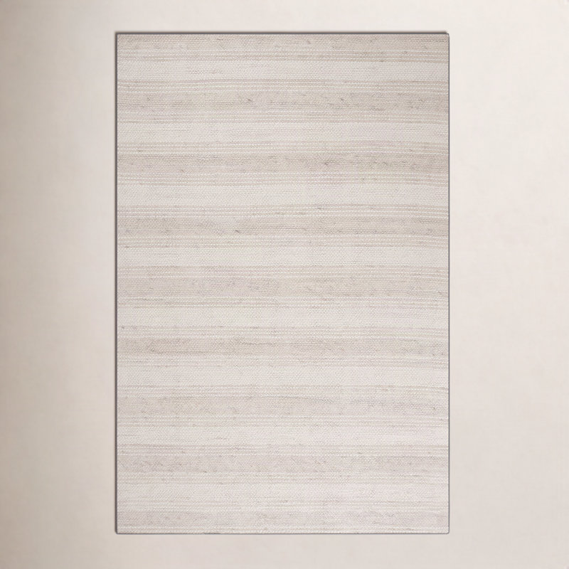 Tapis beige / brun fait à la main Jared, Rectangle 6 pi x 9 pi