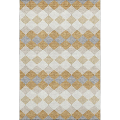 Premium Machine Washable Bunderberg AMF1007 Geometric Rug