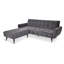 Shiflet 3 Seater Velvet Sofa Bed-55866257