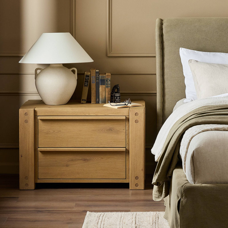 Emmer Nightstand-Aged Smoked Oak
