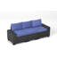 Ensemble de meubles de patio en osier de rotin 6 pièces avec canapé modulaire, table basse et coussins épaissis-1172870132-1172870133