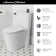 Toilette allongée deux pièces Studio S 1,28 GPF (économe en eau) (siège inclus)