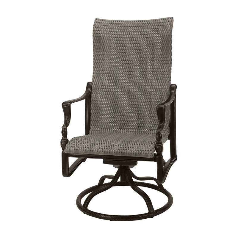 Bel Air Woven High Back Swivel Rocker, Ash, Shade