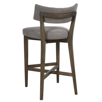 Juliet Upholstered Stool with Solid Wood Frame