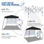 3m x 3m Iron Pop-Up Gazebo-96914231