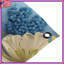 Tapisserie murale arrangement floral bleu - décoration murale florale-308763569
