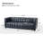 Anorea 83'' Genuine Leather Channel Tufted Sofa-71544568