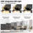 Vaczon 42" Modern Propeller Smart Dimmable LED Ceiling Fan with APP and Remote Control, 3CCT Lights, 6-Speed Reversible DC Motor, Timer, 6"/10" Downrods-2030170506