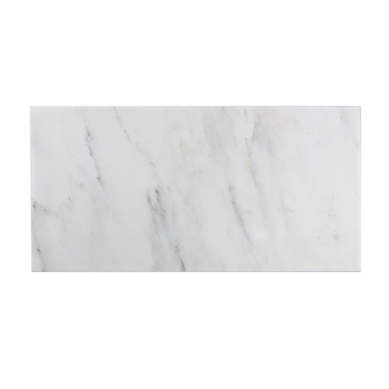 Carreaux de sol en marbre oriental blanc 12 po x 24 po (2 pieds carrés / pièce)