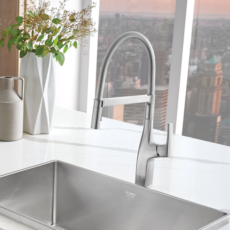 Rivana Semi-Pro Pull-Down Dual-Spray Kitchen Faucet, Stainless