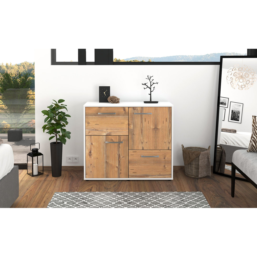 Carla Sideboard, freistehend/Metallgriffe, 79x92x35 cm