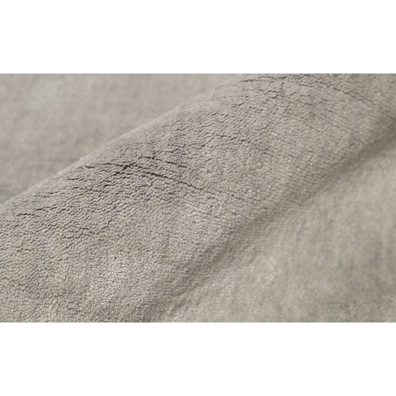 Wool Area Rug in Gray, Rectangle 5'10" x 9'3"