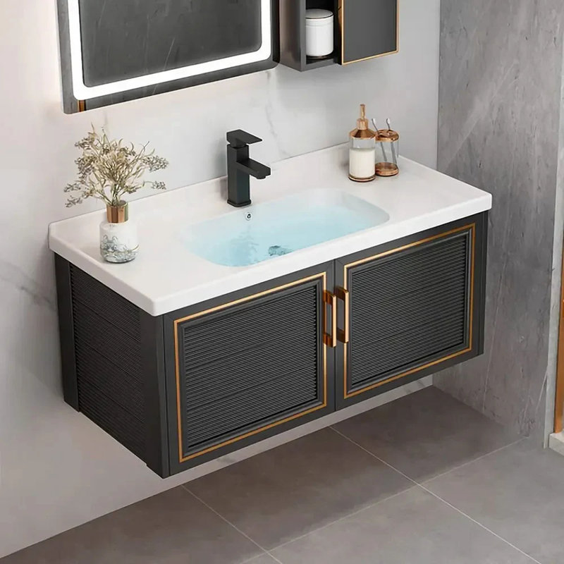 Holzwarth 28'' Single Bathroom Vanity with Ceramic Top