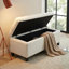 Banc de rangement avec repose-pieds 51,18 po Boucle