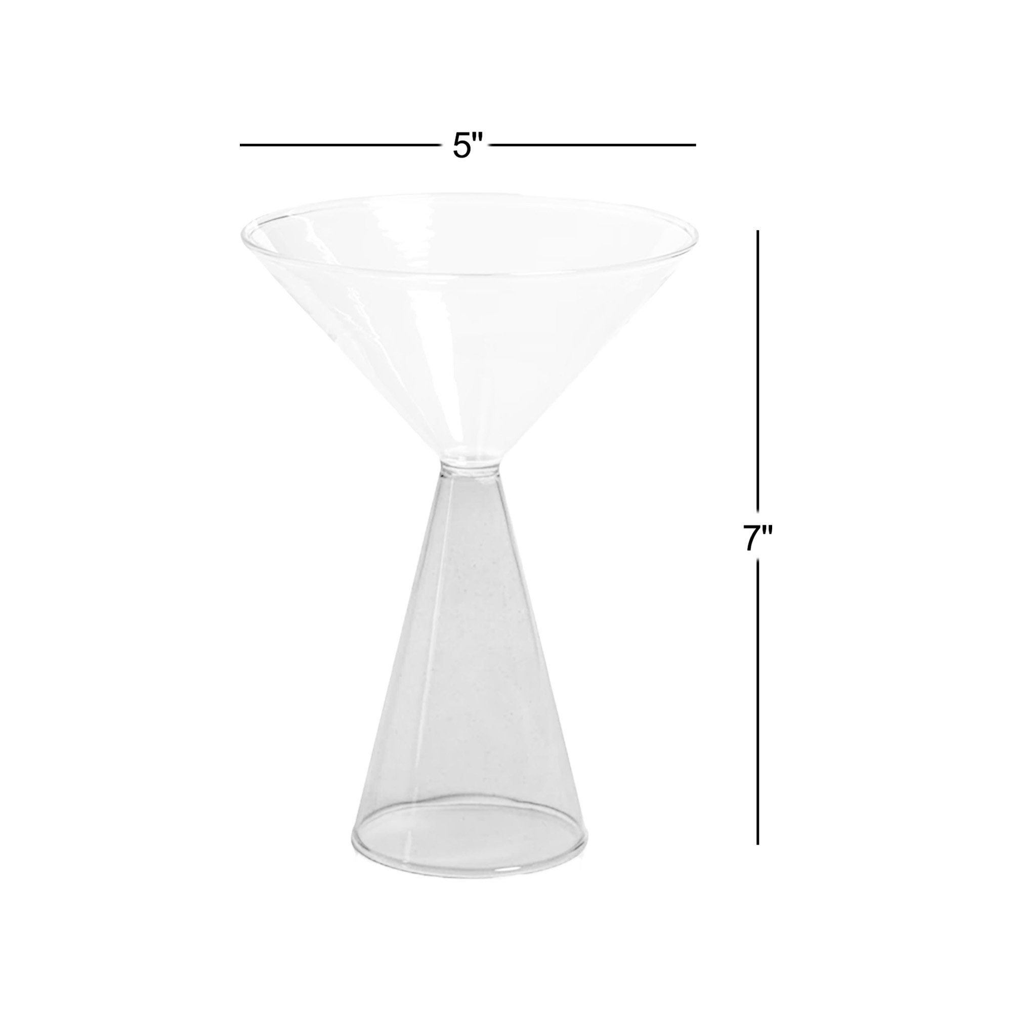 Monticello Martini Glasses, Green